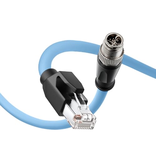 Cable Ethernet Industrial Cat6 M12 3 m miniatura 1
