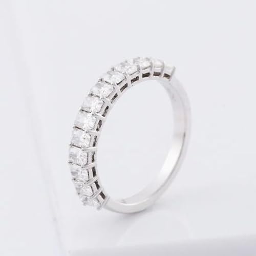 Bague de fiançailles moissanite, cadeau pierre de naissance d'avril - 3