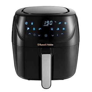 Russell Hobbs 4L Rapid Digital Air Fryer [7 Cooking Functions |10 Programs] Energy Saving, Max temp 220°C, Easy clean, Touch screen, Use without oil, Grill, Bake, Roast, Reheat, Frozen etc. 27160