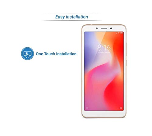 Image of Zitel Screen Protector for Redmi 5A Tempered Glass Edge-to-Edge 6D Screen Guard With Installation Kit - White Color