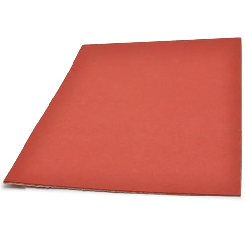 Easyboost placa de junta fibra roja 1,5 mm, dimensiones 20 x 15 cm, hoja de corte para fontanería, grifo, bombas carburador y pequeñas mecánicas, agua, aceite, gasolina, taller de bricolaje