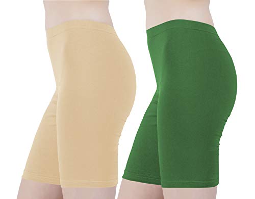 Image of Buy That Trendz Cotton Lycra Tight Fit Stretchable Cycling Shorts Womens | Shorties for Active wear /Exercise /Workout /Yoga /Gym /Cycle /Running Red Grey Combo Pack of 2