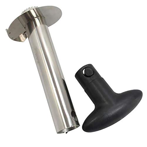 Ferramentas de cozinha para descascador de abacaxi de aço inoxidável – Preto oval