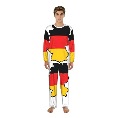 Pyjama manches longues hommes anti-froid vêtement détente ample S-3XL