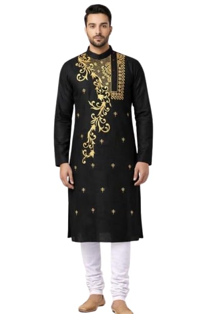 Chandana Saree House Classic Cotton Work Solid Men Kurta Panjabi| Traditional, Ethnic, Comfortable, Breathable, Lightweight, Skin Friendly|SL_303-picture-52