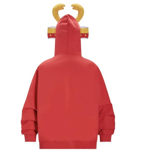 Sweat à capuche zippé Kakazzy rouge avec zip robuste 16 ans - 2