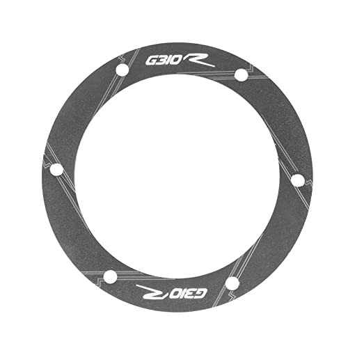 YIJIEBAO Schutzabdeckung for Antriebsriemenscheibe, passend for BMW G310R 2016 2017 2018 2019 G 310 G310 R Aluminium-Kettenschutz-Kettenradabdeckung(Color:Titanium)