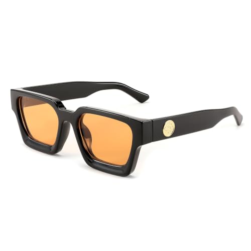 Image of FEISEDY Vintage Small Sunglasses Oval Slender Metal Frame Candy Colors B2277