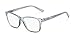 Readers Retro Square Reading Glasses in Grey by Readers.com | The Francis Blue Light 1.25