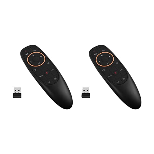 Kznifmk 2X G10S Ratón de Aire Control Remoto por Voz 2.4G Receptor USB para Android TV Box PC Gyro Sensing Mini Control Remoto Inteligente Inalámbrico
