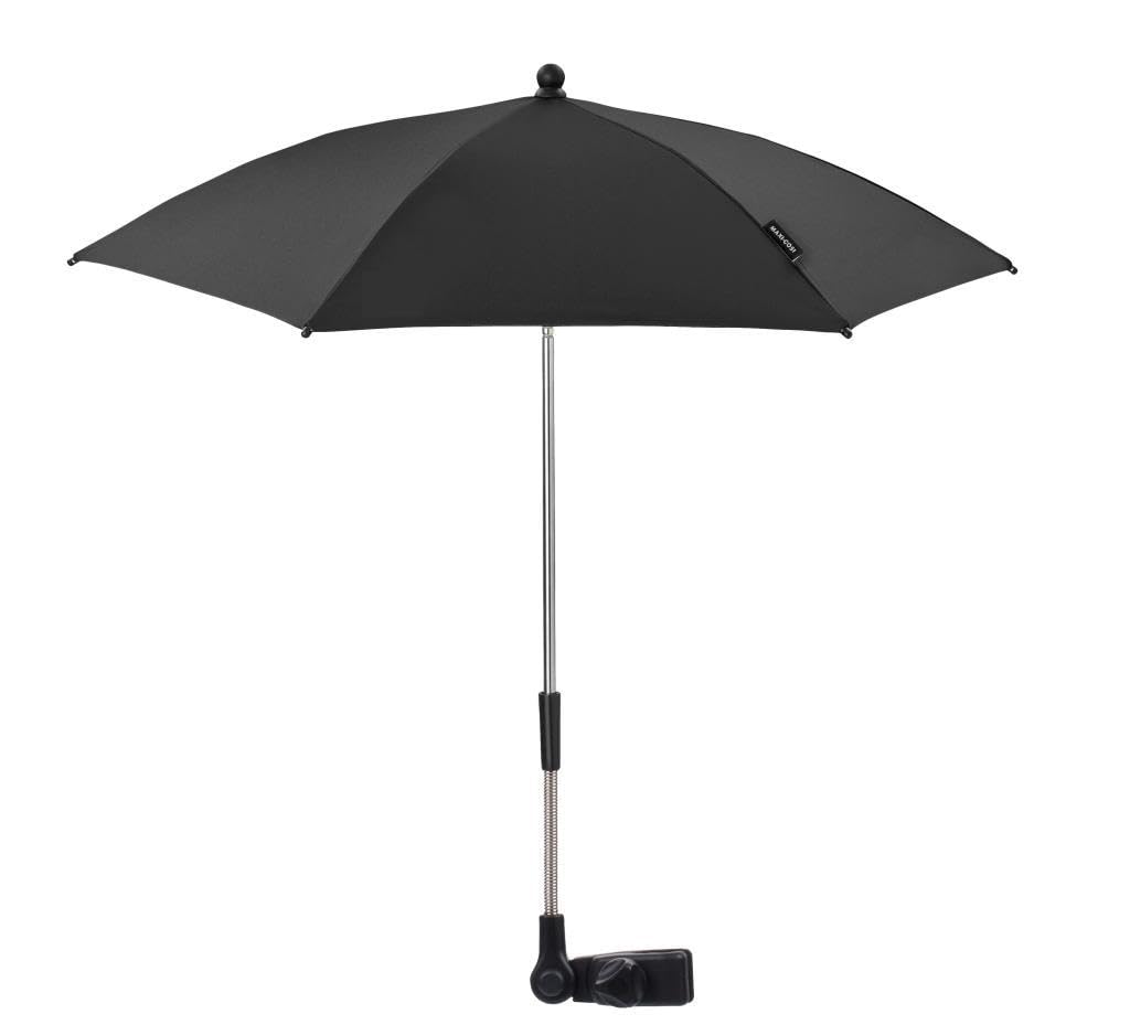 Maxi-Cosi Sombrilla Carrito bebe, sombrilla para silla de paseo, parasol flexible protección UV 50+, Black