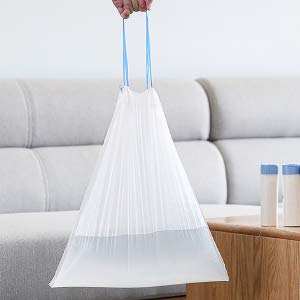 Charmount 4 Gallon Trash Bags - Drawstring Small Trash Bags For Bathroom, Kitchen, Bedroom, Office, 60 Count (Upgraded - Easy To Separate)… #TOP2