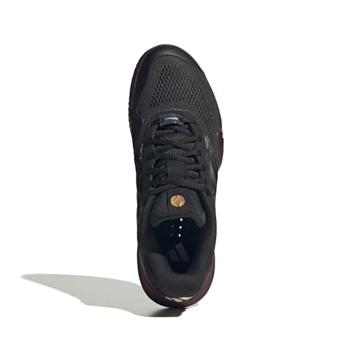 Image of adidas Mens Barricade 14 Tennis Sneakers Shoes - Black, Orange
