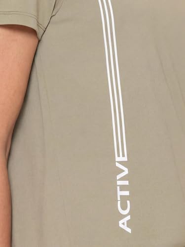 Image of Enamor Short Sleeve Crew Neck Regular Length Basic Dry Fit Workout Crew T-Shirt for Women - Relaxed Fit, Quick Dry, Antimicrobial - A309