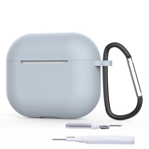 Image of YODI Case Cover for Airpods Pro|Pro 2|Airpods Pro 3|Airpods 4 Pouch, Silicone Cases with Cleaner Kit 360 Drop Protection,Shock-Resistant ((SILI-Grey), Airpods Pro 3 (2025))