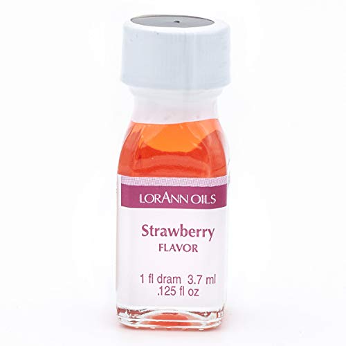 LorAnn Oils Super Strength Flavoring - Used For Candy Making, Flavoring, Baking, Hard Candy, & Flavor Oils - Bold, Natural Flavors 4X Stronger Than Extracts - Strawberry, Pack of 2, 0.125 fl oz