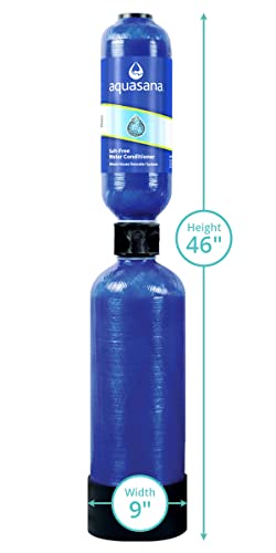 Image of Aquasana Rhino Salt-Free Conditioner Replacement Tank - 46 inch Height - No Salt Descaler - 1,000,000 Gallons - WH-SFWC-SR, Blue