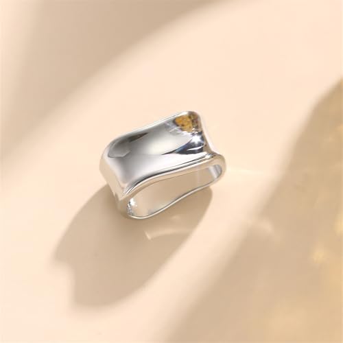 Image of Dainty Oblate Silk Scarf Ring Brooch for Women Minimalist Geometric Shawl Scarves Buckle Wrap Clasp Clip Rings Brooches Fashion Dress Accessories Jewelry