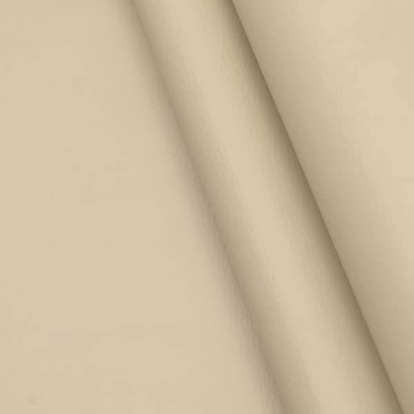 Stoffkontor Polster PVC Kunstleder, Polsterstoff in Rindsleder Optik, Möbelstoff Meterware - Creme-Weiss - für sämtliche Polsterarbeiten, Automobil, Boote, Dekorationen UVM.