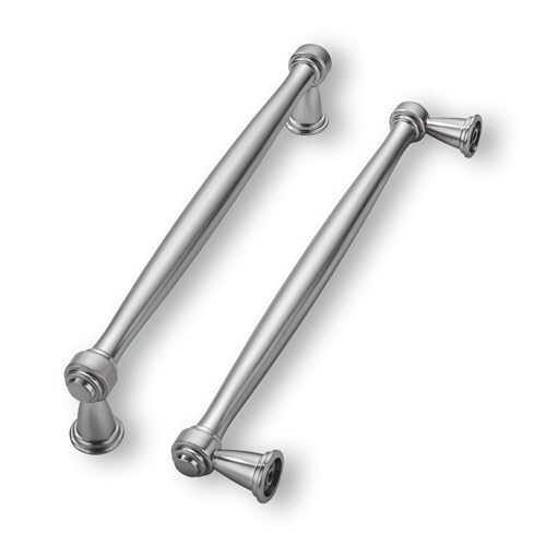 khtumeware 2 Pack 6-1/4 Inch(160mm) Brushed Satin Nickel Cabinet Pulls Kitchen Cabinet Handles Cabinet Hardware for Cupboard Drawer Handles Dresser Pulls