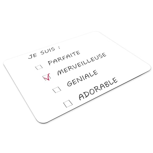 Sets de table grand format en caoutchouc Je suis Merveilleuse x4