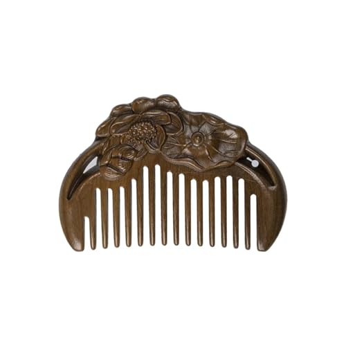 Peigne en bois de santal vert pour coiffure du matin des enfants