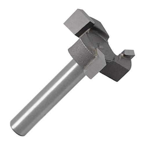CNC Spoilboard Surfacing Router Bit, 1/4 Inch Shank Slab Flattening Router Bit Carbide Tipped Surface Planing Bottom Cleaning Cutter 1 inch Diameter Planer Bit Woodworking Router Tool by CHoiKWong