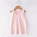 Cotton Tank Top for Girls Summer Casual Toddler Sleeveless Crop Undershirt Kids Soft Solid Sleep Vest Tunic Tops Cruise Going Out Vacation Tank Little Girls Clothes 3-4 Years Pink