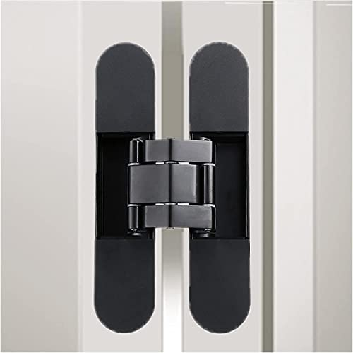 Charnière cachée en bois réglable ferrure de porte invisible dorée - 4