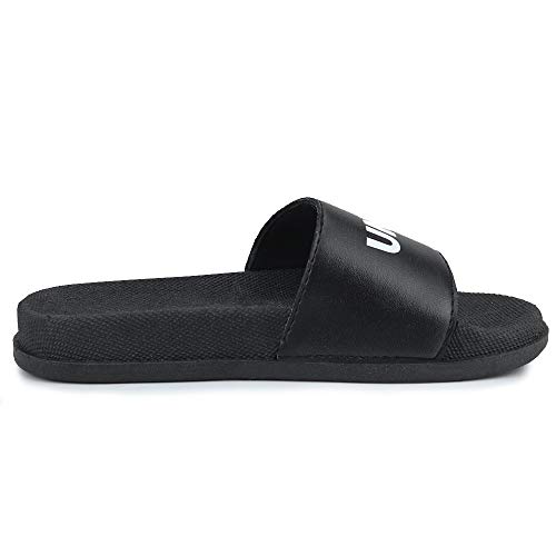 Chinelo Slide Infantil La Faire Now United Com Brindes (32/33, Preto)