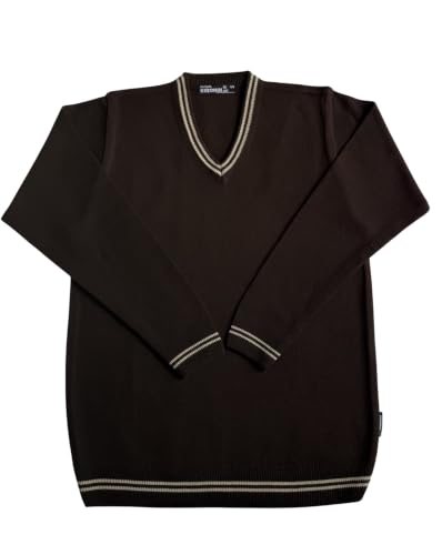 Image of Boy's School Uniform Lining Full Sleeves Sweater - Daffodil