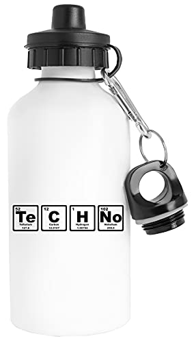 Materiale alluminio Techno - Periodico Tavolo Bottiglia d\'acqua Acciaio Inossidabile Viaggiatore Bianca Water Bottle Stainless Steel Traveller White