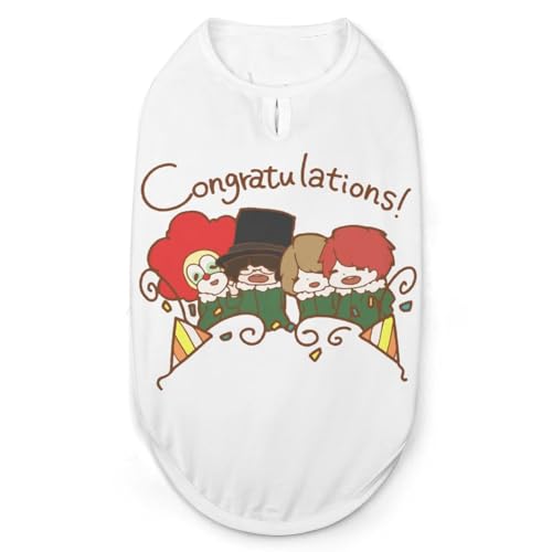 ペット服 世界の終わり Sekai No Owari 犬服 犬の服 Tシャツ ペットウェア ドッグウェア 猫服 洋服 袖なし 薄手 おしゃれ 脱毛保護 通気性よい 春秋冬服 お散歩 お出かけ 小型犬 中型犬