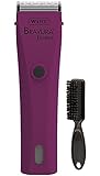 Wahl Professional Animal Bravura Lithium Powerful Motor Cord/Cordless Pet Clipper Kit (Berry) with Blade Brush