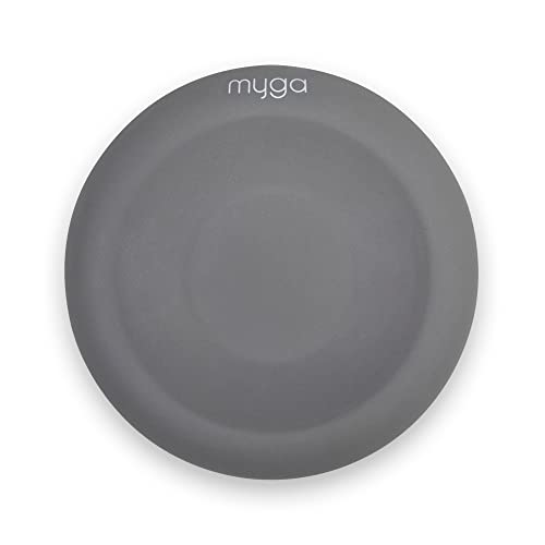 Myga Yoga Support Pad - Silicone Jelly Support Pad for Hands, Wrists, Elbows, Knees and Ankles - Eco-Friendly - Non Slip Yoga Support Kneeling Pad - Grey