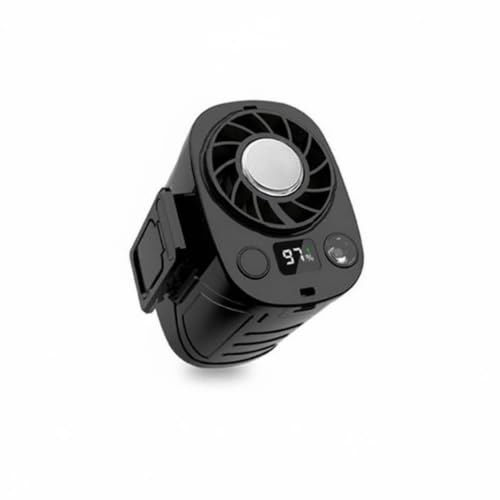 Image of Urijx Shielding Grille Waist-Hanging Fan Compact Waist Fan Abs Personal Cooling Device, Black, 3000Mah Home & Garden | Home Improvement | Heating Cooling & Air | Portable Fans