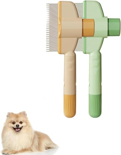 Peine antipulgas autolimpiante para mascotas, peine autolimpiante para gatos, cepillo para el pelo, peine para pulgas, peine para eliminar el pelo de mascotas, peine para pulgas, cepillo de aseo de