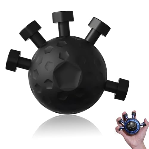 Fortalecedor De Agarre De Dedos, Finger Grip Strengthener, Entrenador De Fuerza De Agarre para Juguete de Bola de Descompresión, Entrenamiento Muscular y Rcuperación de Lesiones