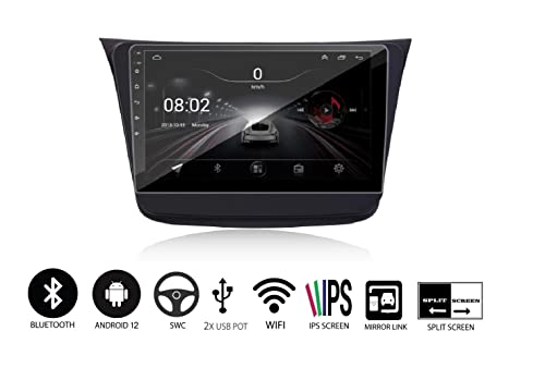Image of AUTO SNAP 9 Inches 22cm Touch Screen Android 12 Gorilla Glass IPS Display Car Stereo with 2GB RAM /16 GB ROM GPS /Wi-Fi /Navigation /Steering Wheel Controls Mirror Link Compatible for Maruti Suzuki New Wagonr 2019