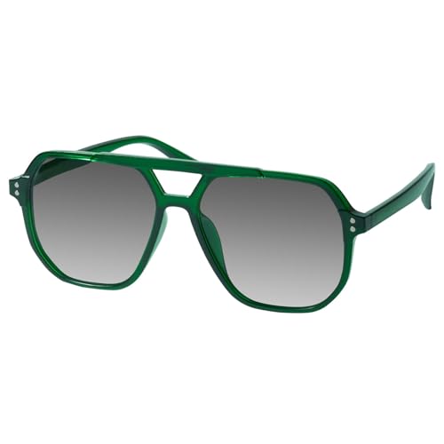 mosanana Aviator Sunglasses for Women Men Green Polarized Trendy Cool Cute Funky Fashion Oversized Large Big Retro Vintage Stylish MS52243