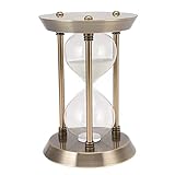 ZASCHMOY Metal Hourglass Sand Timer - Elegant Decorative Sandglass Timer for Home & Office, for All Occasions (M 30min)