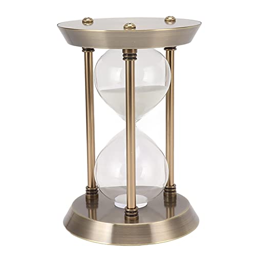 ZASCHMOY Metal Hourglass Sand Timer - Elegant Decorative Sandglass Timer for Home & Office, for All Occasions (M 30min)