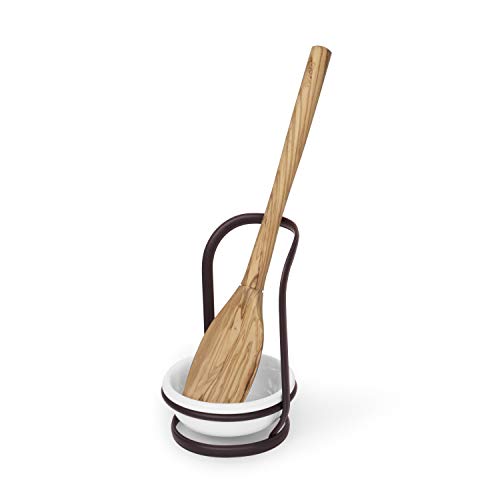 Takyl Home Free Standing Modern Metal Ceramic Kitchen Stove Top Spoon Rest Holder