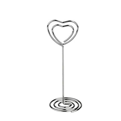 KinshopS 1PCS Stainless Steel Place Card Holder Fashion Shape Wedding Party Favor Clips Holder Table Number