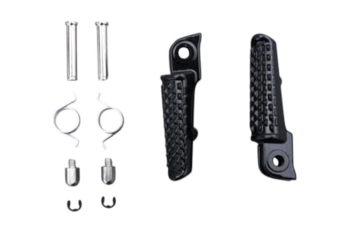 avdb-moto vordere Fußrasten kompatibel mit HONDA CBR 1000 RR 1000RR 2008-2021, CBR 600 RR 600RR 2007-2017, CB1000R CB 1000R 2008-2021 Originaltyp (Schwarz)