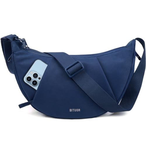 Image of Crossbody Bag for Women Anti-theft Crescent Shoulder Bag Purse Hobo Bag