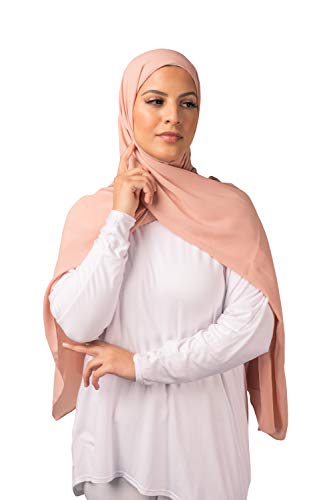 Luxury Ribbed Chiffon Hijab, Women Head Scarf, Long Scarf and Shawl