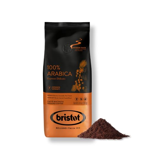 Bristot 100% Arabica Ground Coffee – Italian...