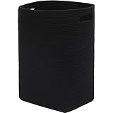 16"x13"x22" Extra Large Rectangular Storage Basket, Cotton Rope Storage Baskets, Woven Laundry Hampe