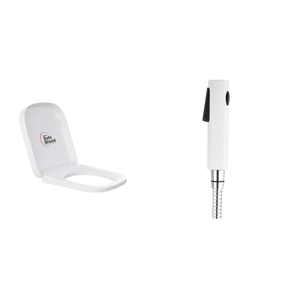 6091IN-0 Replay Square-Shaped Quiet-Close Toilet Seat in White